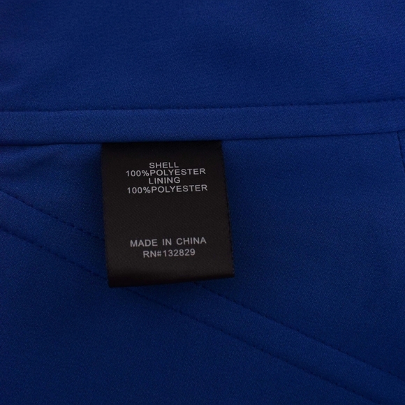 Lovers + Friends Reid Polka Dot Faux Corset Top Blue White Ruffle Size S Boho - Picture 11 of 11